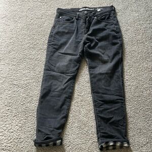 Eddie Bauer - flannel liner jeans